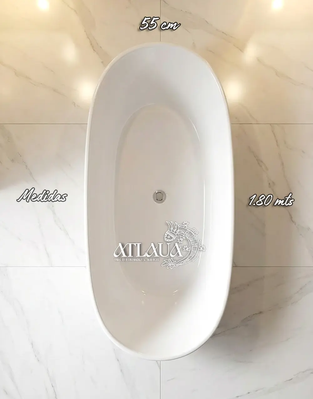 Tina de Baño Minimalista Individual BEAUTY - Imagen 3